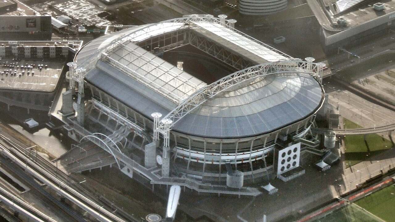 Luchtfoto van de Johan Cruijff ArenA in Amsterdam